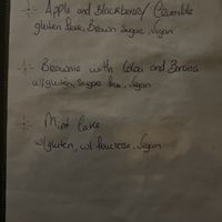 Pudding menu  at Hortela in Portimao