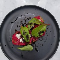 beets hummus at LOV - Montagne in Montreal