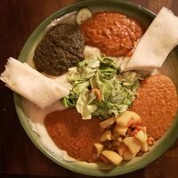 This picture does not do justice to the size of the dish!!! at Im Herzen Afrikas in Frankfurt