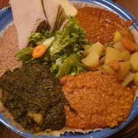 Vegan mixed Plate at Im Herzen Afrikas in Frankfurt