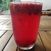 Raspberry lemonade at Zielona Micha in Poznan