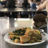 Lunch + onde onde  at Dharma Realm Guan Yin Sagely Monastery in Kuala Lumpur