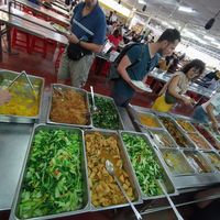 Just some of the massive buffet at Dharma Realm Guan Yin Sagely Monastery in Kuala Lumpur
