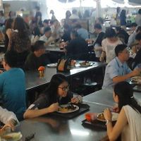 Lunchtime crowd at Dharma Realm Guan Yin Sagely Monastery in Kuala Lumpur
