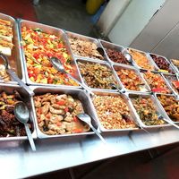 Lots of dishes to choose from.. at Dharma Realm Guan Yin Sagely Monastery in Kuala Lumpur