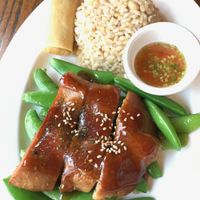 Smoked Teriyaki Seitan at A8 Pan Asian Vegan in Brooklyn