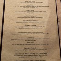 Vegan menu 2/3 at Leona & 3 Brothers in Lynbrook