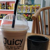 Mamey (aka sapodilla/sapoche) smoothie at Juicy in Ho Chi Minh City