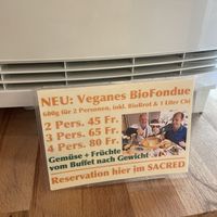 Vegan fondue at The Sacred in Zurich