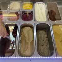 Ice cream selection  at The Sacred in Zurich