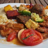 My sampling plate at The Sacred in Zurich