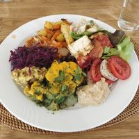 Various things from the buffet... Yummy! at The Sacred in Zurich