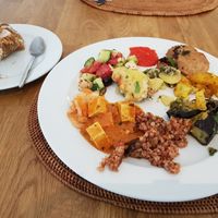 The dessert and main course, a little of everything at The Sacred in Zurich