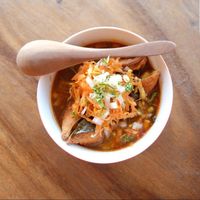 Special of the day - Chole Samosa  at Vedic Kitchen  in Kerobokan Kelod