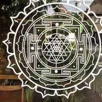 On glass, they have a yoga studio and some retail  at Vedic Kitchen  in Kerobokan Kelod