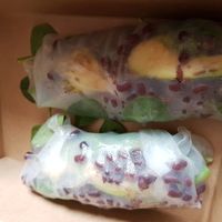 Green Patty rice wrap at Kaya Vegan Foods in Surbiton