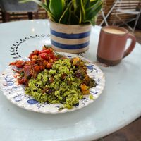salad options at The Harbinger Cafe & Bakery in Charleston