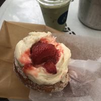 Couldn’t get the pic in before bites haha at The Harbinger Cafe & Bakery in Charleston