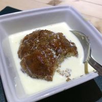 sticky toffee pudding at Cross Keys Inn in Selkirk