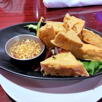 Fried tofu at Mon Tien in Boston