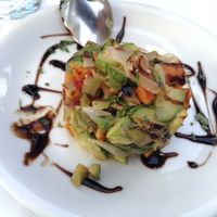Vegetables on the grill at Peppermint Fresh Kitchen in Zakynthos