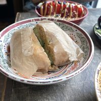 Bagel with vegan cream cheese  at Fresh From Hell in New York City