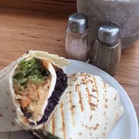 vegan 'peanut slaw wrap' (with homemade peanut sauce, black rice and tofu) at My Deli Love  in Berlin
