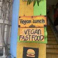  Cute signs  at Mar y Hojas Cocina Vegana in Cartagena