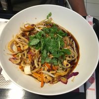 Udon noodle shitaki and nuts teriyKI at Wokbar in Grenoble