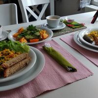 Super tasty vegan breakfast at She's Green Boutique & Atelier in Sibiu