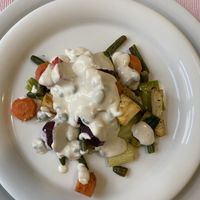 Vegetables and quinoa at She's Green Boutique & Atelier in Sibiu