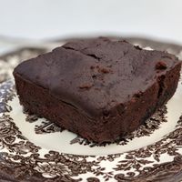 Oreo brownie at Chocolate Orange Tearooms in Worksop