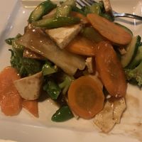 Sautéed tofu & veggies - yum  at Wild Ginger in Brooklyn