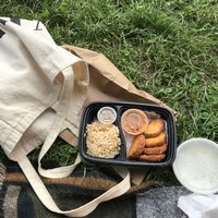 tofu nuggets lunch special at Wild Ginger in Brooklyn