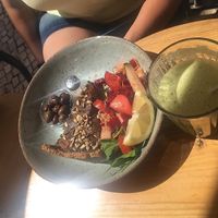 Smoked tofu quiche, utterly amazing  at Goldig in Lagos