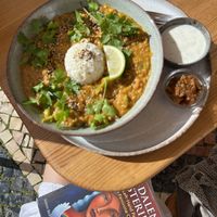 Indian Dahl “meal of the day"  at Goldig in Lagos