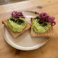 Avocado toast   at Goldig in Lagos