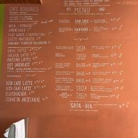 Menue   at Goldig in Lagos