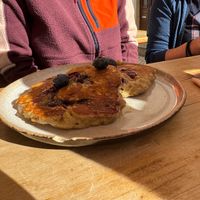 blueberry pancakes at Goldig in Lagos