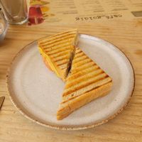 Cheese toast at Goldig in Lagos
