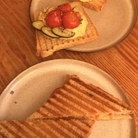 Cheese Toast & Hummus Toast   at Goldig in Lagos