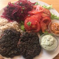 Vegan burgers at Goldig in Lagos