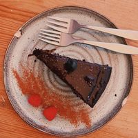 Vegan Chocolate cake  at Goldig in Lagos