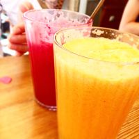 Fresh juices, the beetroot one was excellent  at Goldig in Lagos