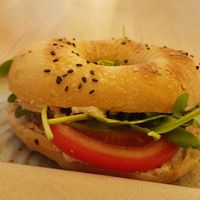 Vegan Bagel #1 at Goldig in Lagos