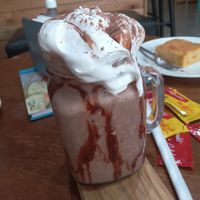 Iced coffee at Pop Art Cafe in Foz Do Iguacu