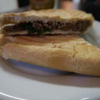 Eggplant Baguette at Pop Art Cafe in Foz Do Iguacu