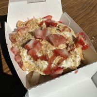 Strawberry cheesecake roll  at Cinnaholic in Los Angeles