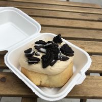 Peanut butter frosting with Oreos at Cinnaholic in Los Angeles