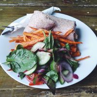 Callaloo Wrap at Eat of Eden in South West London